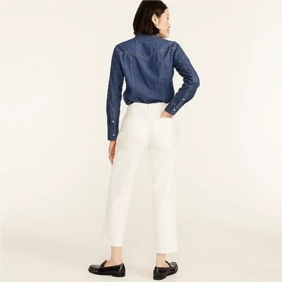 J.Crew High-Rise Patch Pocket Straight-Leg Jean - Picture 5 of 14